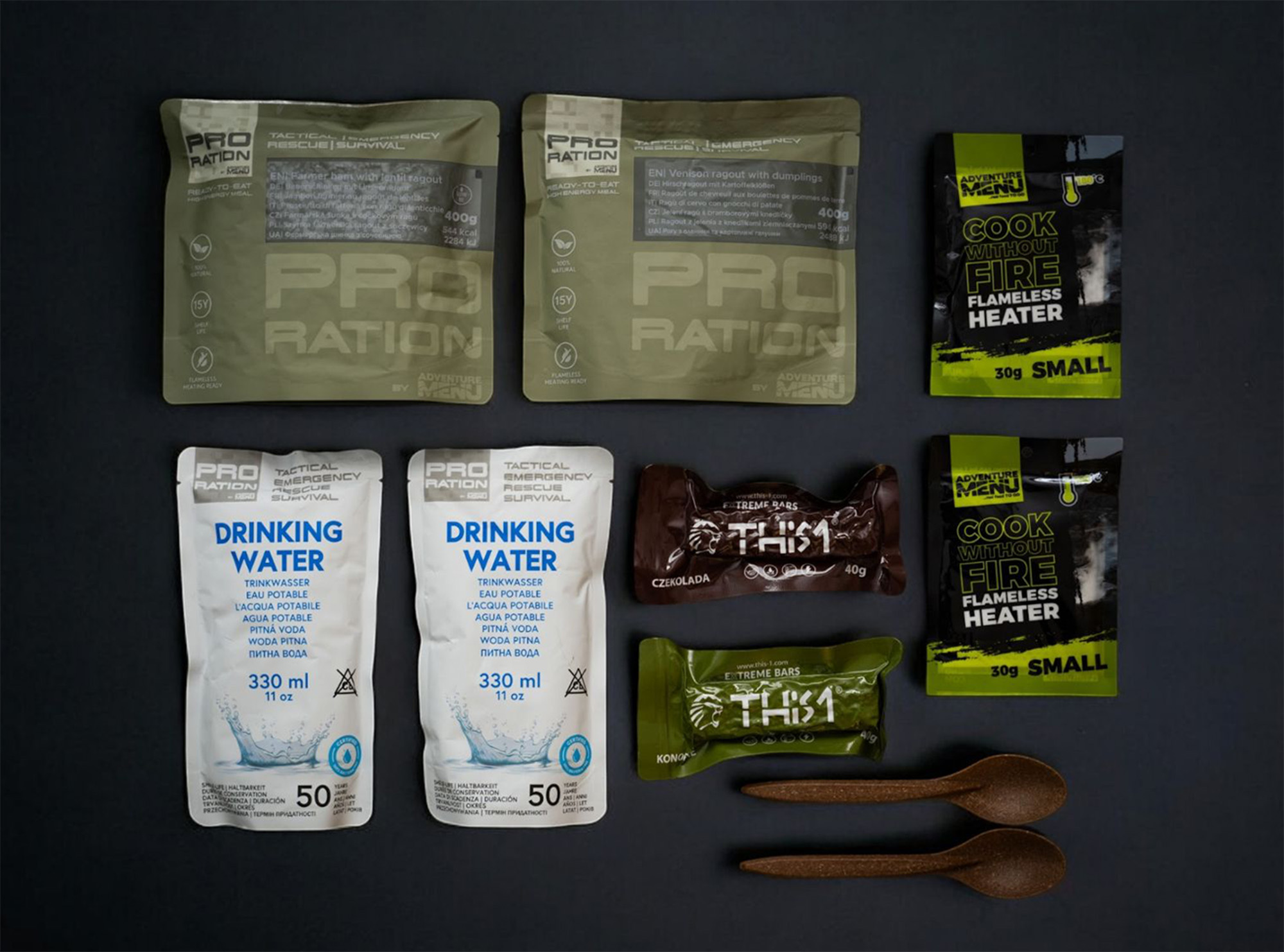 Emergency Food / Water PACK - Menu I | PRO-RATION